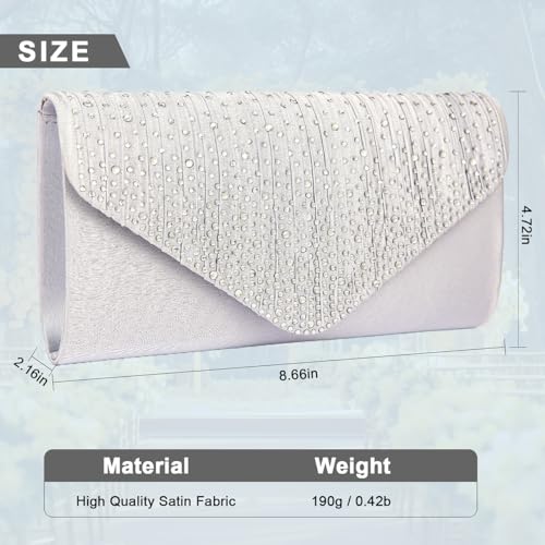 Rhinestone Evening Clutch Bag for Wedding Party
