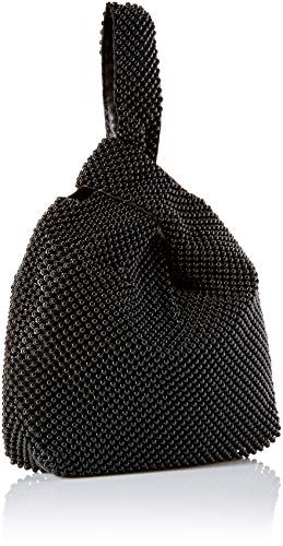 Jessica McClintock Logan Mesh Pouch Evening Bag Black