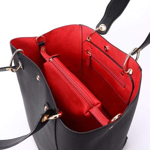Women's Large Capacity Waterproof Leather Work Tote Bag