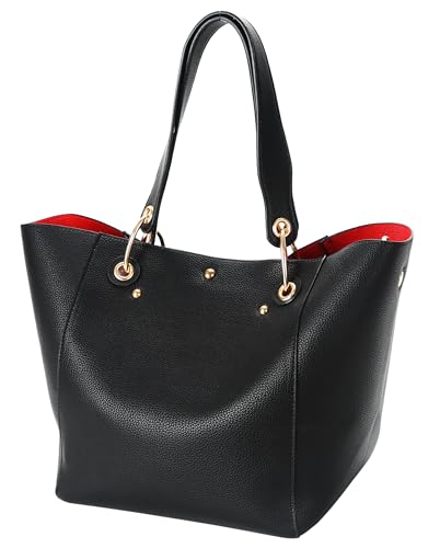 Women's Large Capacity Waterproof Leather Work Tote Bag