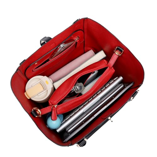 Women's Large Capacity Waterproof Leather Work Tote Bag