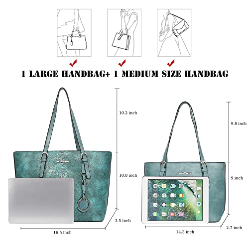 Montana West Vegan Leather Tote & Purse Set