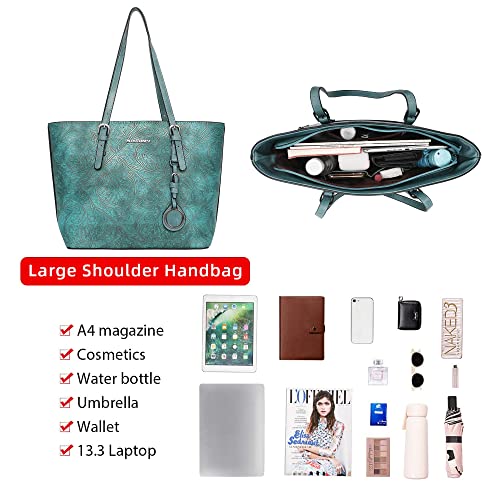 Montana West Vegan Leather Tote & Purse Set