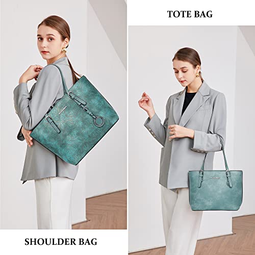 Montana West Vegan Leather Tote & Purse Set