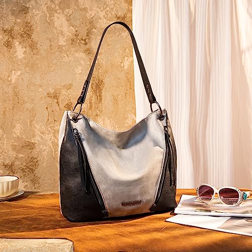 Elegant Montana West Leather Hobo Handbag for Women