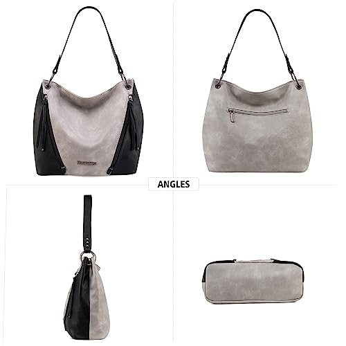 Elegant Montana West Leather Hobo Handbag for Women