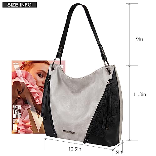 Elegant Montana West Leather Hobo Handbag for Women