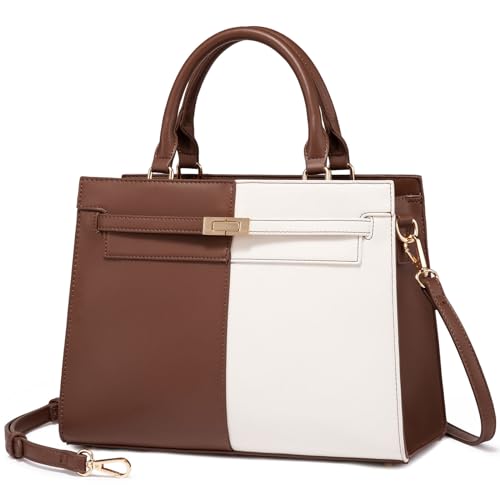 LOVEVOOK Women's PU Leather Satchel Shoulder Tote Bag