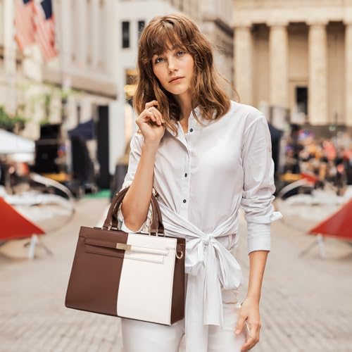 LOVEVOOK Women's PU Leather Satchel Shoulder Tote Bag