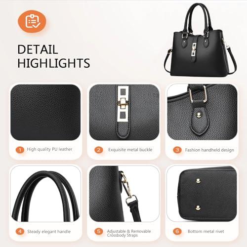 DAINAOTM Women's Crossbody PU Leather Handbags and Purses