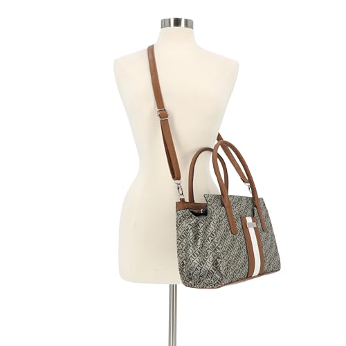 Nautica Womens Olive Satchel with Removable Crossbody Strap