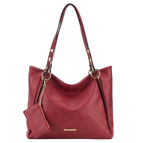 Women's Montana West Large Tote Shoulder Bag, MWC2-187-RD