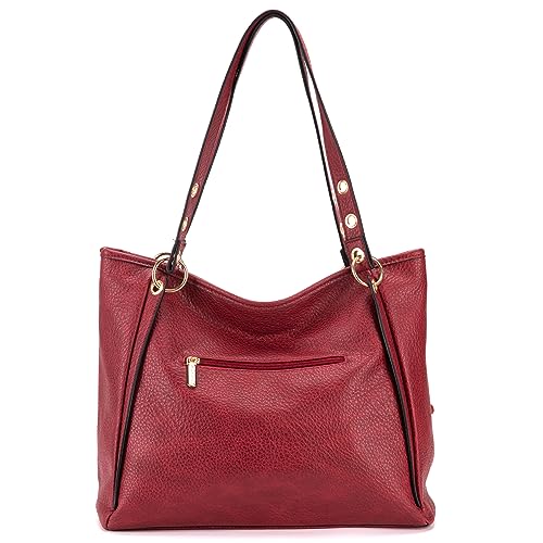 Women's Montana West Large Tote Shoulder Bag, MWC2-187-RD