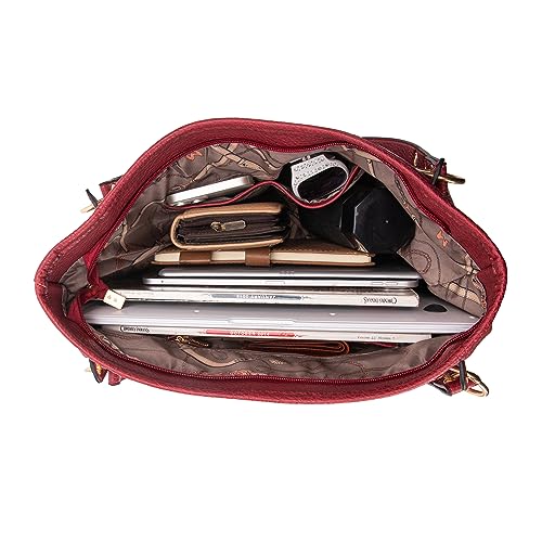 Women's Montana West Large Tote Shoulder Bag, MWC2-187-RD