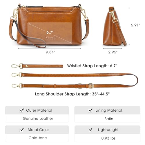 Kattee Leather Crossbody and Shoulder Purses for Women