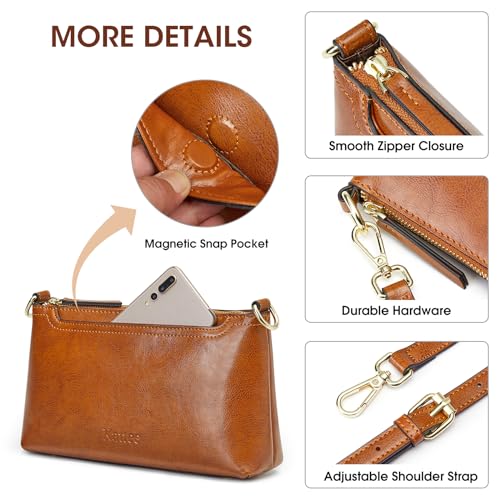 Kattee Leather Crossbody and Shoulder Purses for Women