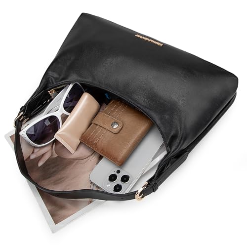 Women's Trendy Montana West Leather Shoulder Hobo Bag