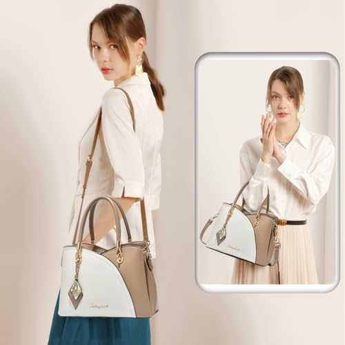SiMYEER Top Handle Satchel Shoulder Tote Bag