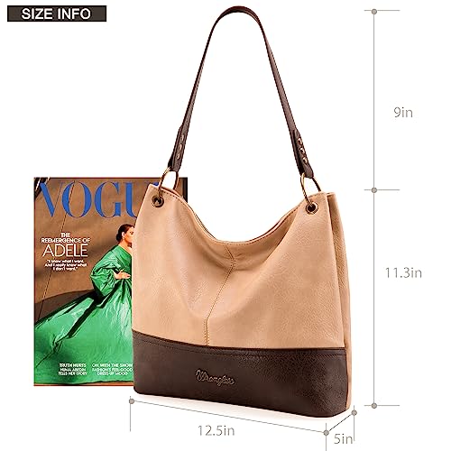 Women's Leather Wrangler Hobo Shoulder Bag Tote