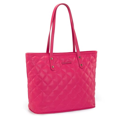 Montana West Quilted Fashion Tote Shoulder Bag