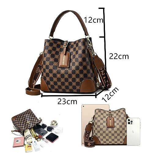PHEVOS Women's Fashion Tote Bag in Coffee Color
