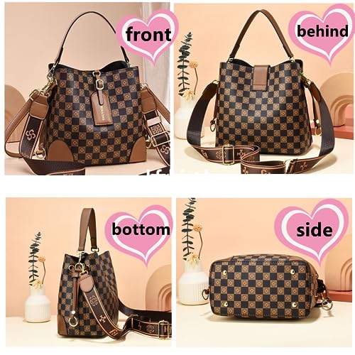 PHEVOS Women's Fashion Tote Bag in Coffee Color