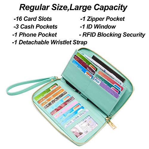 Women's Large Tote Shoulder Bag Set, Light Green