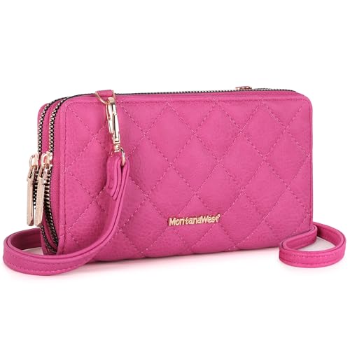 Montana West Women's Crossbody Wallet Wristlet Clutch Bag