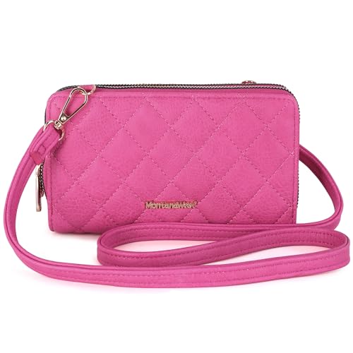 Montana West Women's Crossbody Wallet Wristlet Clutch Bag