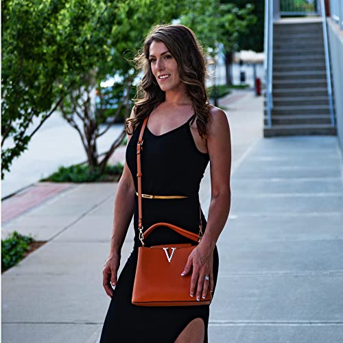 EVVE Women's Small Satchel Bag Fashion Crossbody Handbag