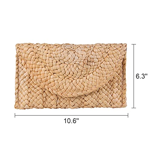 Straw Envelope Clutch Bags for Women