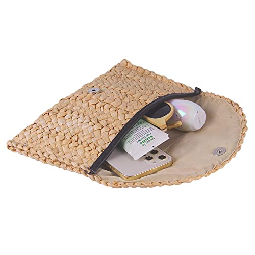 Straw Envelope Clutch Bags for Women