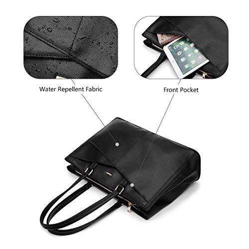 Stylish Waterproof Leather Laptop Tote for Women