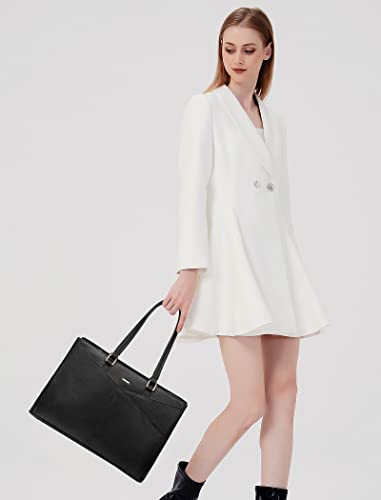 Stylish Waterproof Leather Laptop Tote for Women