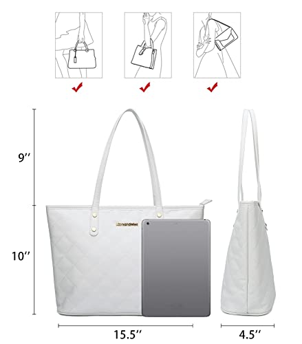 Quilted Montana West Women's Tote Shoulder Bag Large