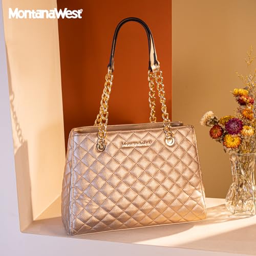 Montana West Women's Top Handle Shoulder Tote Handbag