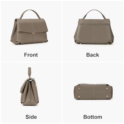 Luxury Faux Leather Top Handle Bag for Women