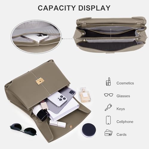 Luxury Faux Leather Top Handle Bag for Women