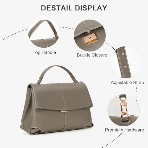 Luxury Faux Leather Top Handle Bag for Women