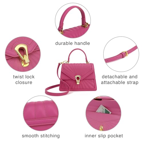 Stylish Rose Crossbody Satchel Handbag for Women