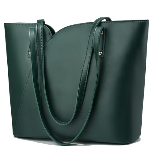 ALARION Women's Soft Faux Leather Tote Bag