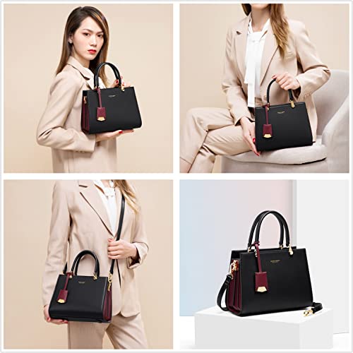 Cnoles Cowhide Leather Medium Tote Bag for Women