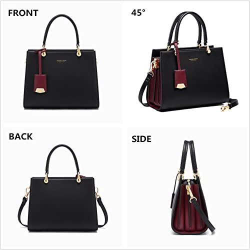 Cnoles Cowhide Leather Medium Tote Bag for Women