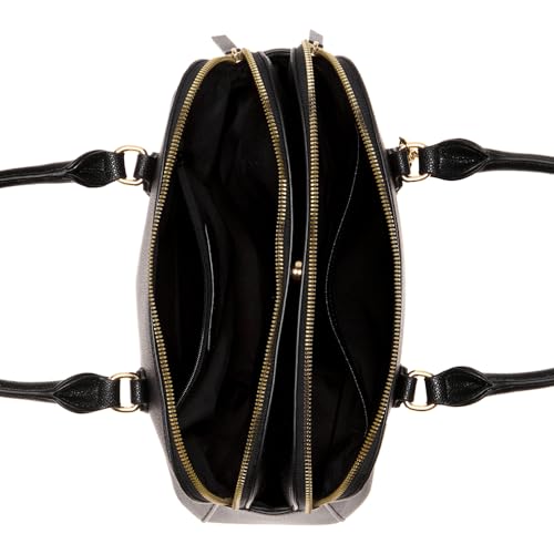Nine West CIBRINA Black Dome Satchel Handbag