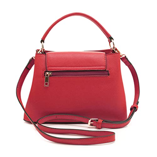 EVVE Women's Classic Small Satchel Crossbody Handbag