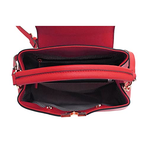 EVVE Women's Classic Small Satchel Crossbody Handbag