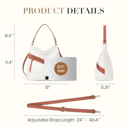 Missnine Vegan Leather Hobo Bag for Women