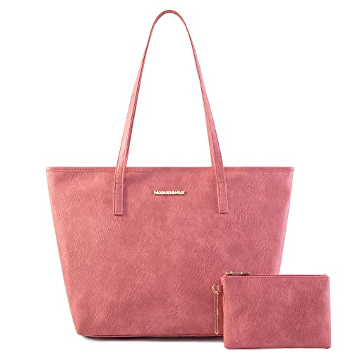 Montana West Large Leather Tote Handbag for Women