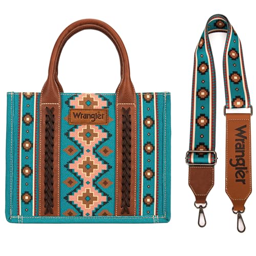 Boho Aztec Tote Bag with Wide Guitar Strap