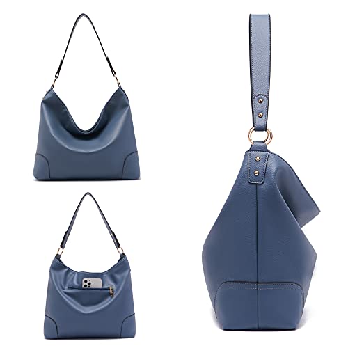 Soft Large Hobo Handbag Set with Wallet